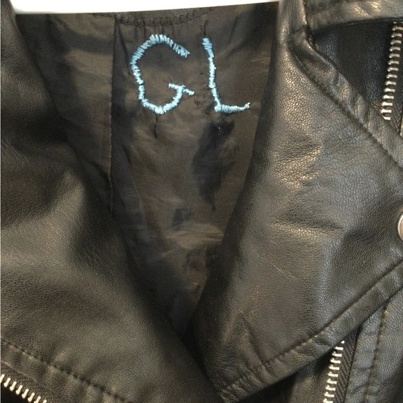 Faux Leather Motorcycle Style jacket from M Mendocino, size S - Picture 3 of 5